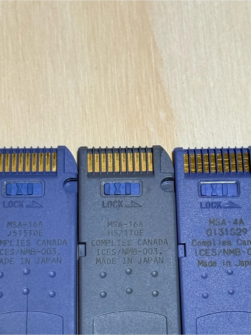 3-Sony 4/16MB Memory Stick Cards OEM UNTESTED Preowned Read Description Below!
